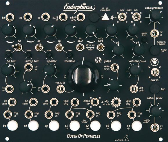 endorphines queen of pentacles drum synthesizer eurorack 