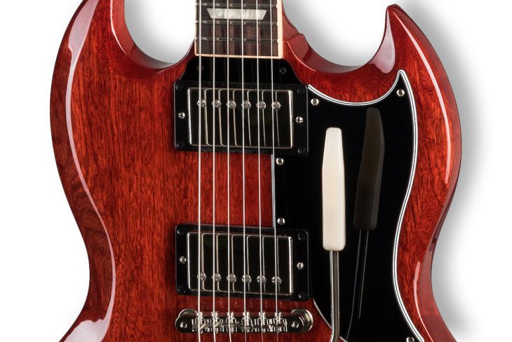Gibson SG 61 Standard Maestro E-Gitarre Burstbucker