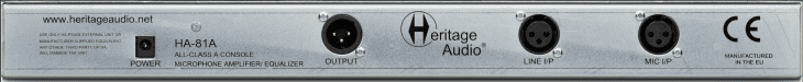 Heritage Audio HA-81A Elite Test