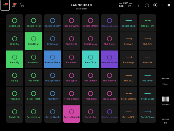 Screenshot Novation LaunchPad App