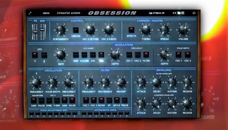 Synapse Audio Obsession synthesizer plugin