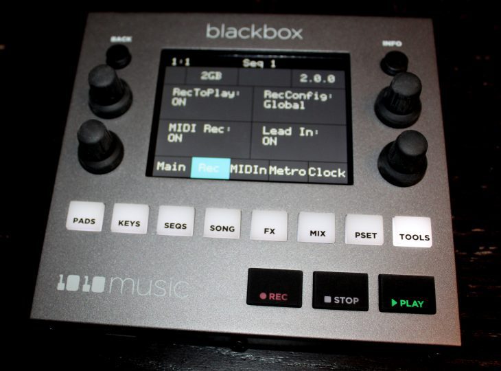 1010music Blackbox Userbild MIDI Aufnahmesteurung