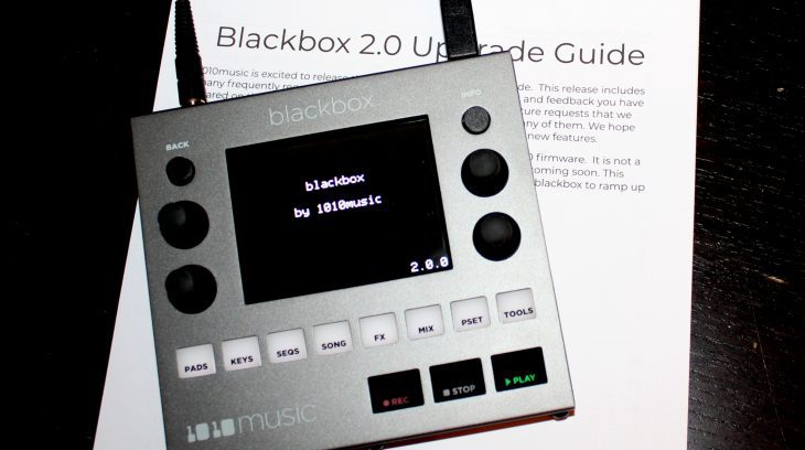 1010music Blackbox Userbild mit Upgrade Guide