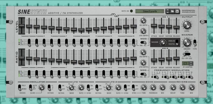 Ekssperimental Sounds SineSynth plug-in synthesizer reason rack extension