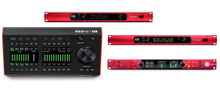 Focusrite Red8 Line, RedNet A16R MK2, D16R MK2, Red Net R1 
