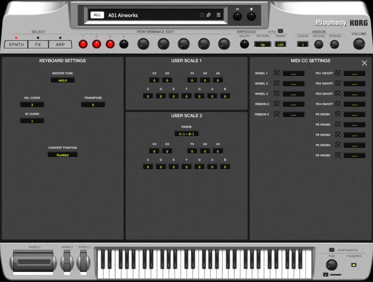 Korg Prophecy Software-Synthesizer, Plug-in