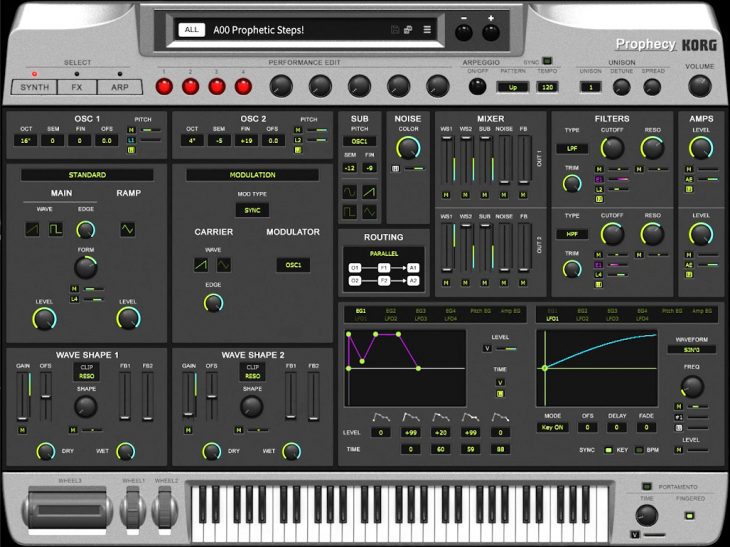 Korg Prophecy Software-Synthesizer, Plug-in