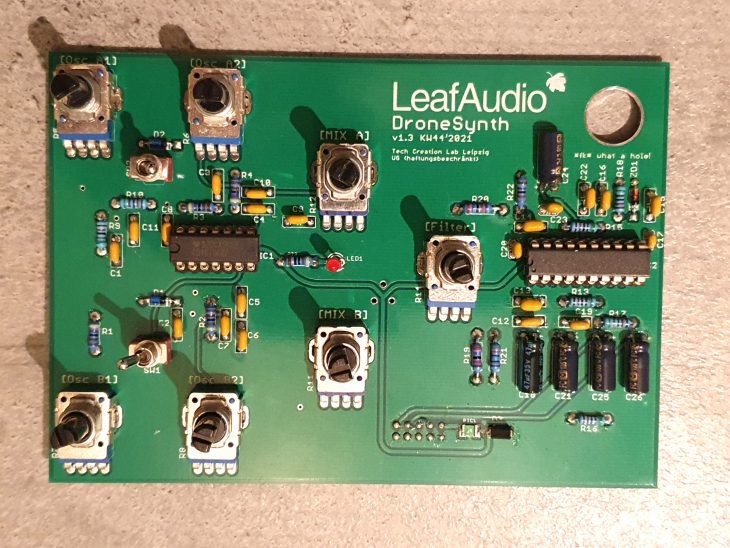 LeafAudio Dronesynth Platine