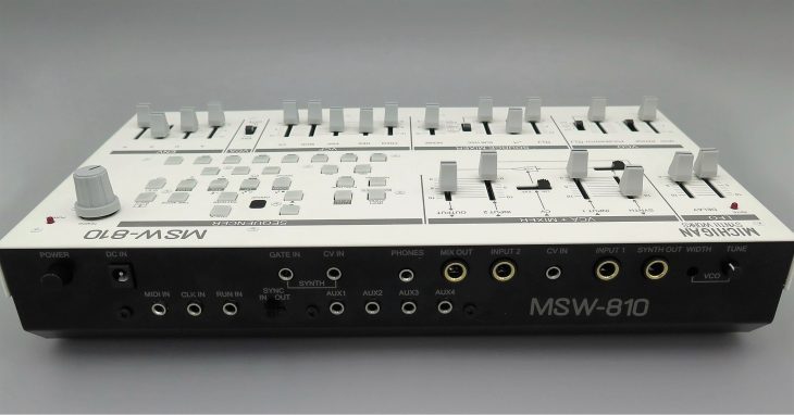 michigan synth works msw-810 analog synthesizer rear