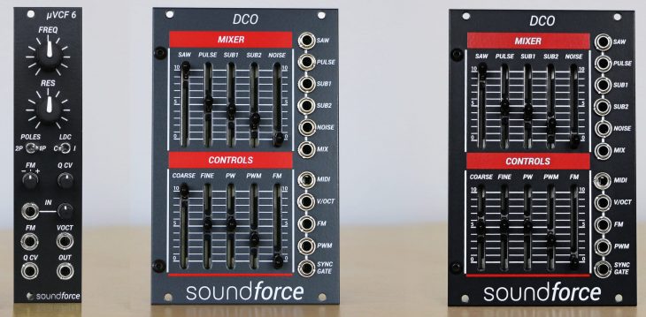 soundforce µVCF 6 DCO MIDI eurorack juno-60