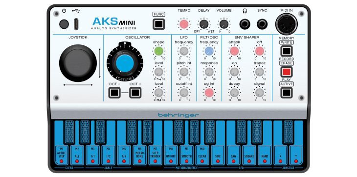 behringer aks mini synthesizer drawing