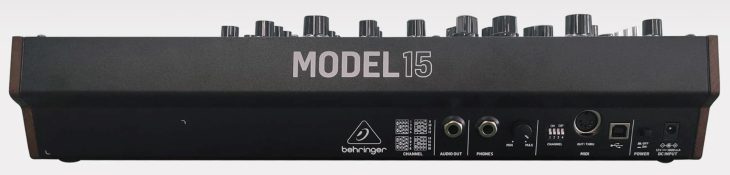behringer model 15 semi-modular synthesizer rear