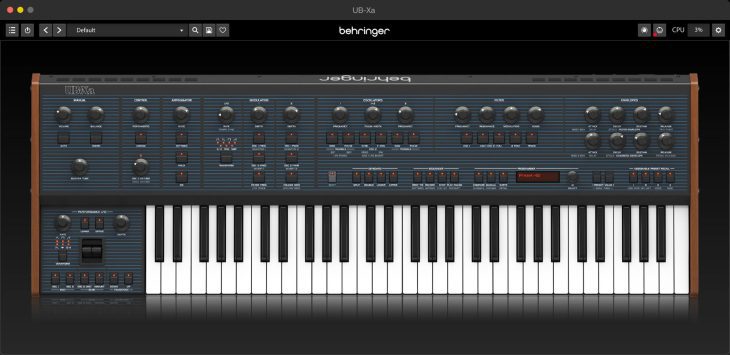 behringer ub-xa synthesizer plugin