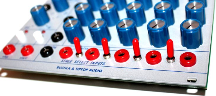 Buchla Tiptop Audio Sequential Voltage Source 245t Userbild Stage Select Eingänge