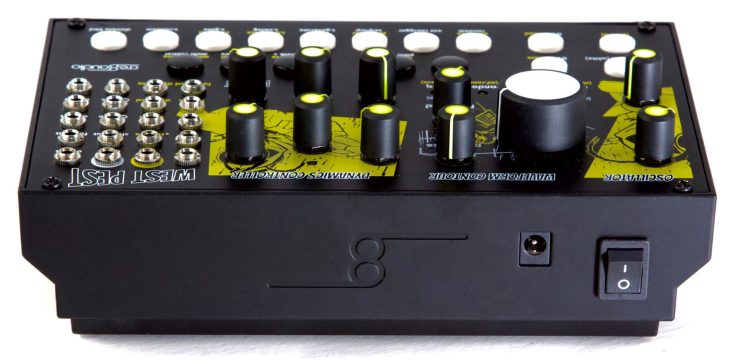 cre8audio west pest synthesizer rear