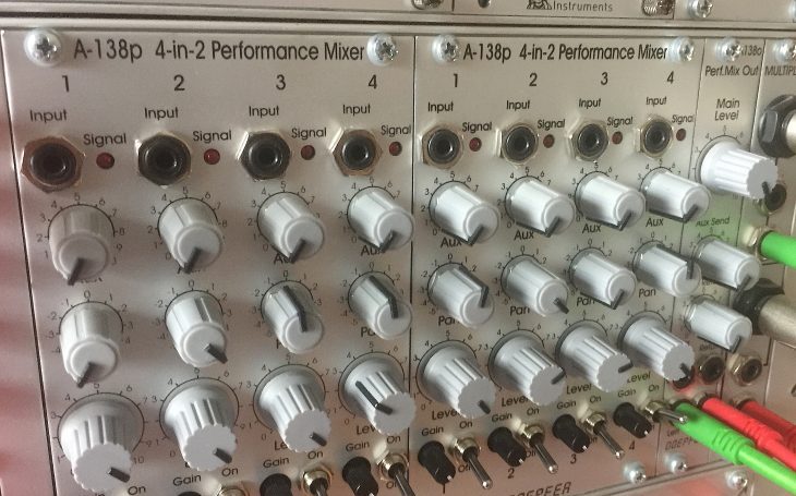 Doepfer A-138p 4-in-2 Perfomance Mixer und Doepfer A-1380 Performance Mix Out