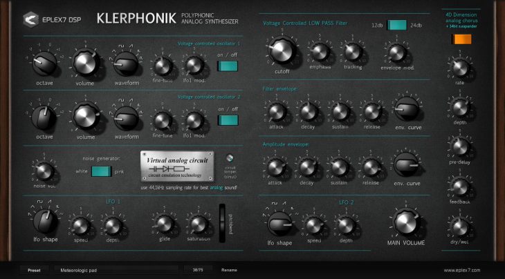eplex7 klerphonik synthesizer plugin