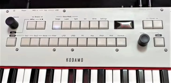 kodamo mask 1 synthesizer panel