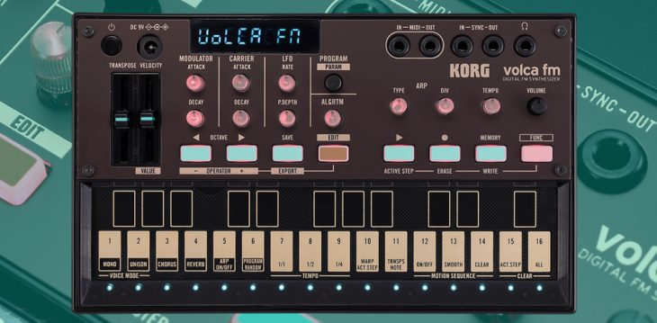 korg volca fm 2. generation synthesizer groovebox