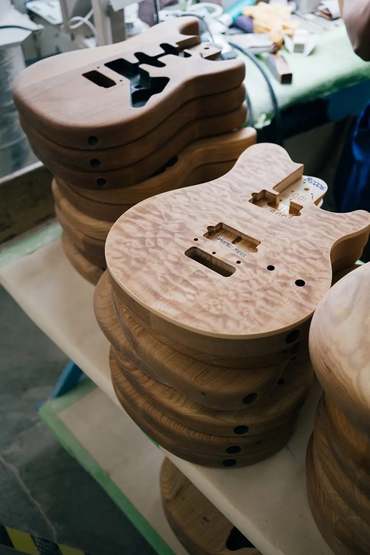 Materialien im E-Gitarrenbau Quilted Maple 