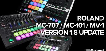 Update 1.8 für Roland MC-707, MC-101 & MV-1