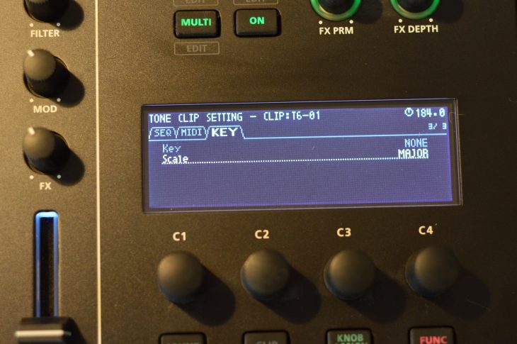 Roland MC-707 Update V1.8 - scale