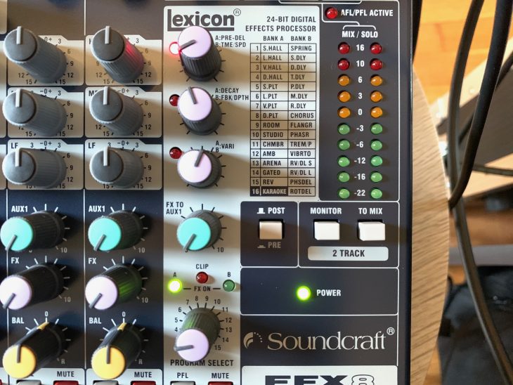 Test: Soundcraft EFX 8 analoges Mischpult