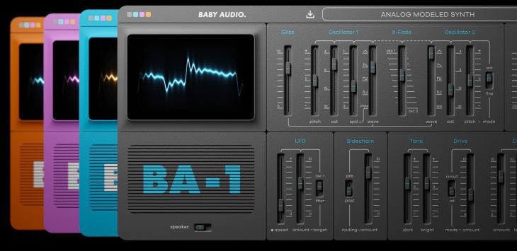 baby audio ba-1 synthesizer plugin colors