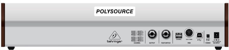 behringer polysource polyphoner synthesizer rear