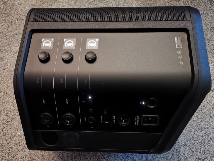 Bose S1 Pro Plus Lautsprecher, Regler