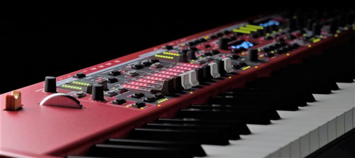 clavia nord stage 4 keyboard detail