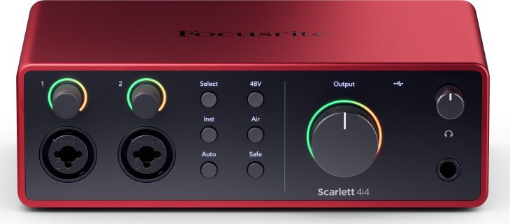 Focusrite Scarlett 4th Generation Solo, 2i2, 4i4, USB-Audiointerfaces