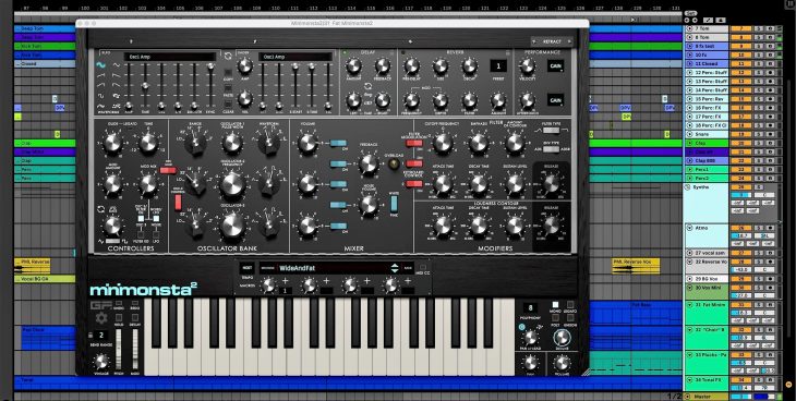 gforce software minimonsta2 synthesizer plugin minimoog
