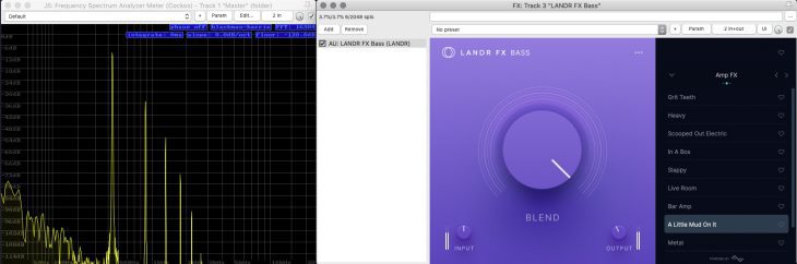 LANDR FX Suite - bass harmonics 3