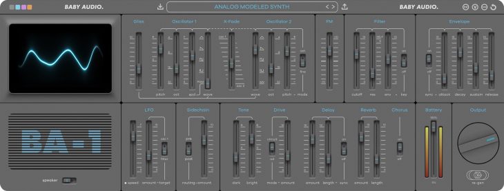 baby audio ba-1 synthesizer plugin grey