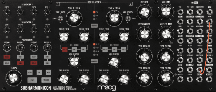 Moog Subharmonicon, Synthesizer-Patches