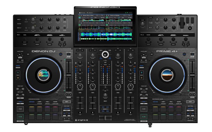News: Denon DJ Prime 4+, 4-Deck Standalone DJ-Controller mit Amazon Music Unlimited