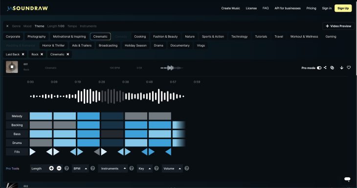 Soundraw AI Screenshot