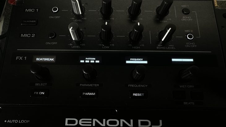 Die Effekt-Sektion am Denon DJ Prime 4+