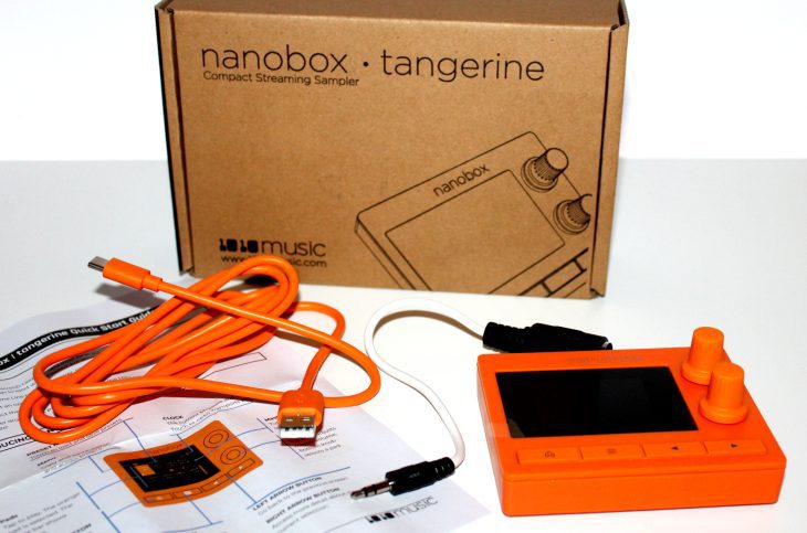 1010music nanobox tangerine Userbild Ausgepackt Verpackungsinhalt