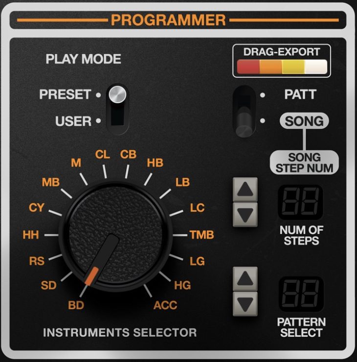 cherry audio cr-78 programmer screenshot