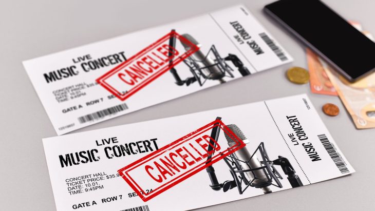 Dynamic Pricing Lösung oder Geschäftsmodell Konzertkarten Show Cancelled
