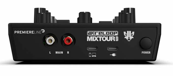 NAMM 2024 Reloop Mixtour Pro, 4-Deck DJ-Controller Back