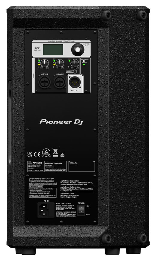 Die Rückseite des Pioneer DJ XPRS82