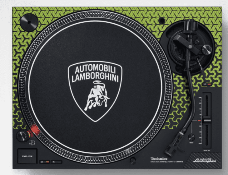 News Technics SL-1200M7B, DJ-Plattenspieler im Lamborghini-Look
