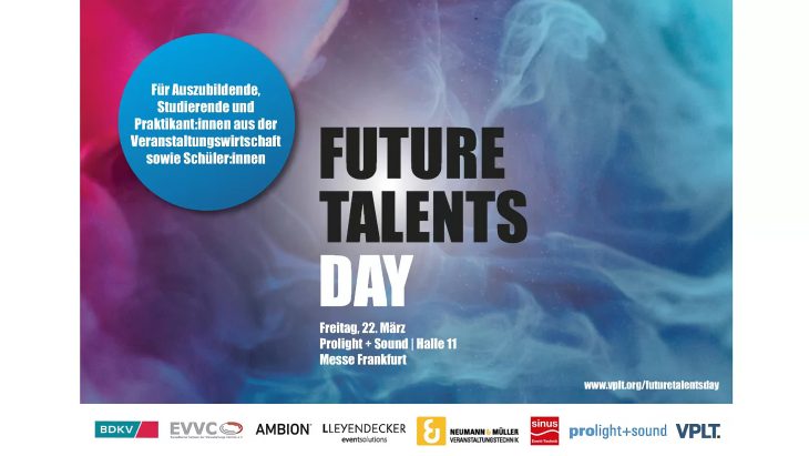 Prolight + Sound 2024 Future Talents Day Einladung Schüler Studenten Auszubildende Event