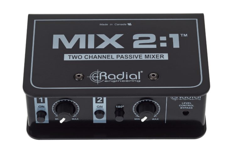 radial mix 2:1 kleinmischpult