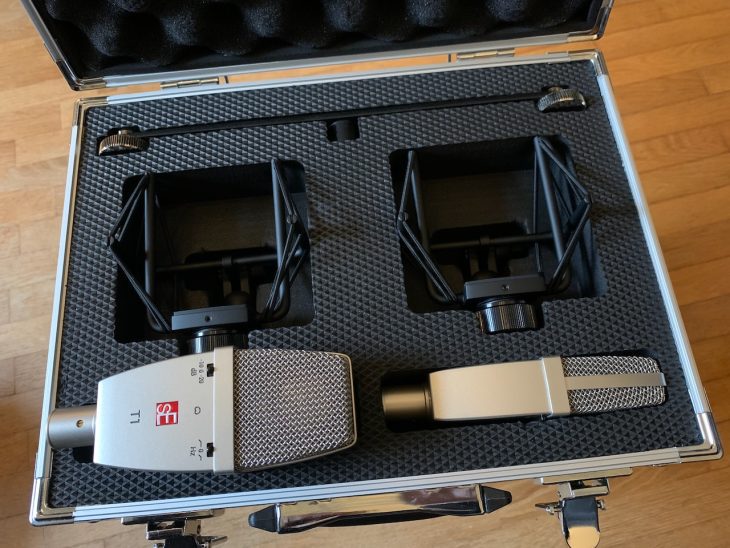 sE Electronics T1 Kondensatormikrofon Stereo-Set Koffer mit Inhalt