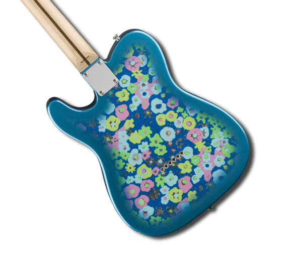 Fender Classic 69 Tele Blue Flower backside