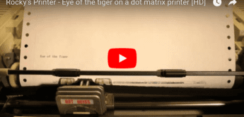 Eye of the Tiger am Drucker
